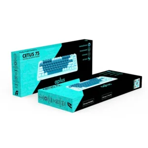 Teclado Gamer Aplus Gasket Cetus 75 Switch Red Jerszzy USB tipo A Azul AK200
