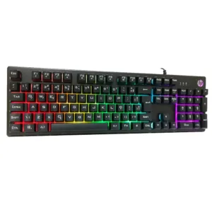 Teclado Gamer HP H500F USB LED Preto para Jogos 79783