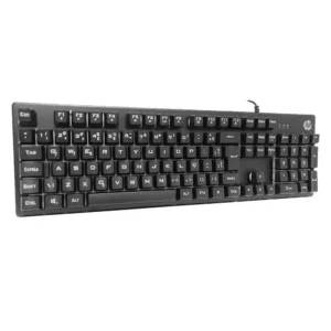 Teclado Gamer HP H500F USB LED Preto para Jogos 79783