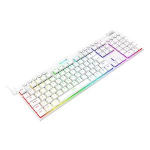 Teclado Redragon Gamer Horus RGB Switch Brown ABNT2 White K619W-RGB PT-BROWN