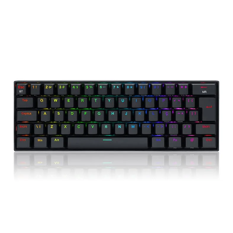 Teclado Mecânico Gamer Redragon Draconic Pro RGB Preto Switch Brown ABNT2 K530RGB-PRO (PT-BROWN)