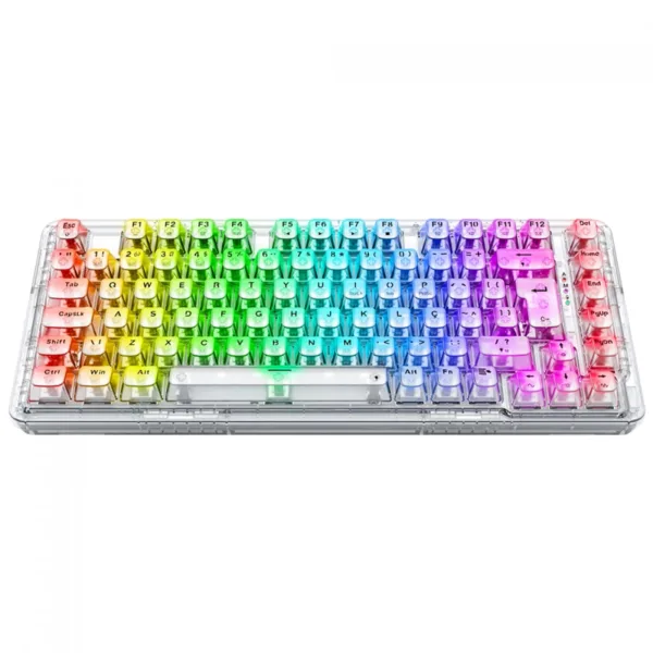 Teclado Mecânico Gamer Redragon ELF Pro RGB Wireless Bluetooth ABNT2 K649CT-RGB-PRO PT