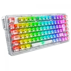 Teclado Mecânico Gamer Redragon ELF Pro RGB Wireless Bluetooth ABNT2 K649CT-RGB-PRO PT