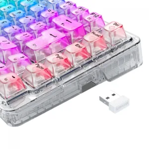 Teclado Mecânico Gamer Redragon ELF Pro RGB Wireless Bluetooth ABNT2 K649CT-RGB-PRO PT