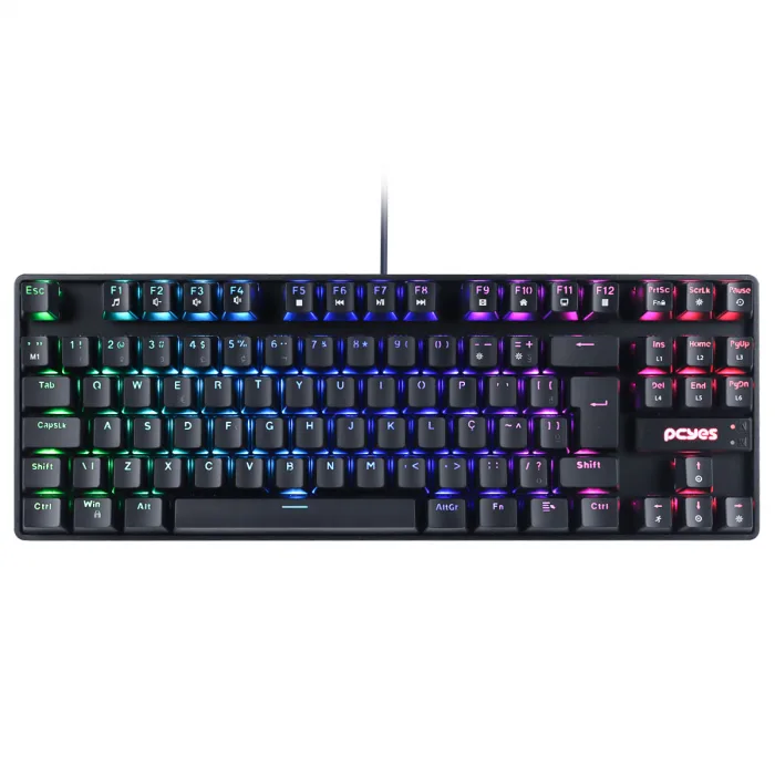 TECLADO GAMER MECANICO TKL NERON SWITCH OUTEMU RED HOTSWAP LED RGB PNOHRDRGB - PCYES