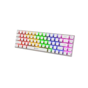 Teclado Mecânico Gamer Evolut Lumini EG217 Transparente Blue Switch USB com Fio