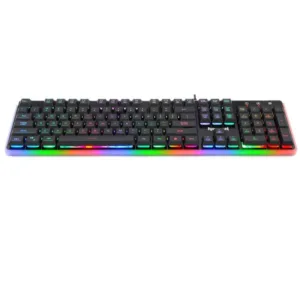 Teclado Gamer Redragon Dyaus 2 RGB Membrana Preto