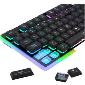 Teclado Gamer Redragon Dyaus 2 RGB Membrana Preto