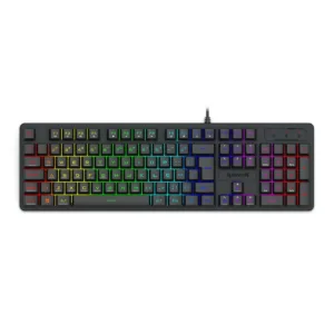 Teclado Gamer Redragon Netherbane RGB Usb Membrana Abnt2 Full Size Preto K521-RGB