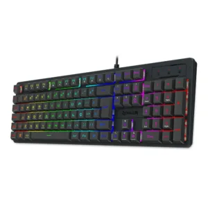 Teclado Gamer Redragon Netherbane RGB Usb Membrana Abnt2 Full Size Preto K521-RGB