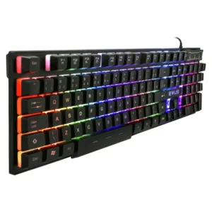 Teclado Gamer Evus TC-11B Jellybeans Preto com Design Compacto