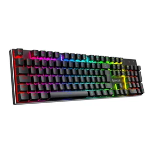 Teclado Magnético Gamer Redragon Dharma RGB Full Size Rapid Trigger ABNT2 USB-C Case em Alumínio Preto K556RGB-M