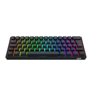 Teclado Mecânico Redragon Alcor RGB ABNT2 Switch RPC Linear Tri-Mode Preto K717B-RGB-PRO