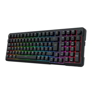 Teclado Redragon Mecânico Bluetooth Arlokks RGB ABNT2 Switch RPC Linear Tri-Mode Preto K742B