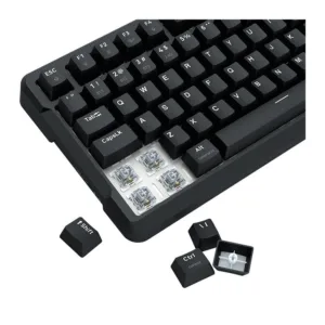 Teclado Redragon Mecânico Bluetooth Arlokks RGB ABNT2 Switch RPC Linear Tri-Mode Preto K742B