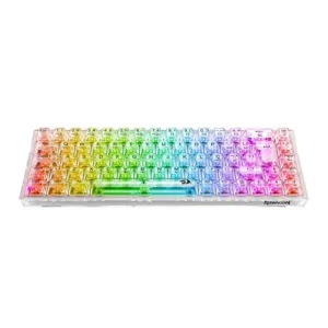 Teclado Mecânico Redragon Castor Pro RGB ABNT2 Switch Crystal Bluetooth Transparente K631CT-RGB-PRO