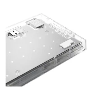 Teclado Mecânico Redragon Castor Pro RGB ABNT2 Switch Crystal Bluetooth Transparente K631CT-RGB-PRO