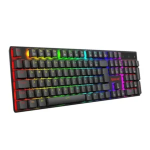 Teclado Mecânico Redragon Gamer Apas RGB ABNT2 Switch Marrom Preto K535-KB