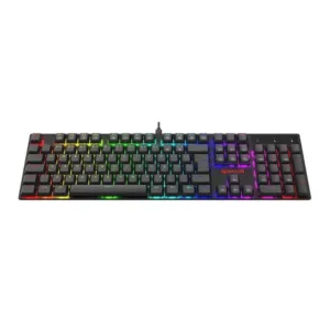 Teclado Mecânico Redragon Gamer Apas RGB ABNT2 Switch Marrom Preto K535-KB