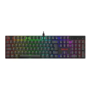 Teclado Mecânico Redragon Gamer Apas RGB ABNT2 Switch Marrom Preto K535-KB
