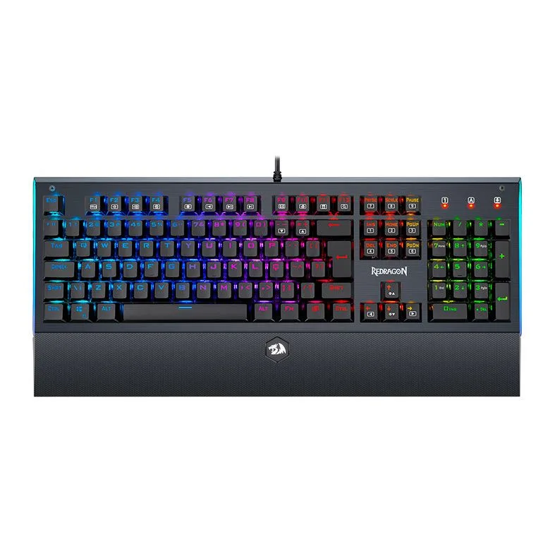 Teclado Mecânico Gamer Redragon Aryaman V2 RGB Switch Marrom K569RGB PT-BROWN V2