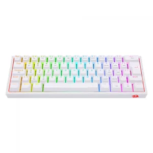 Teclado Mecânico Gamer Redragon Fizz Pro RGB Branco Switch Brown ABNT2 60% K616-RGB-W (PT-BROWN)