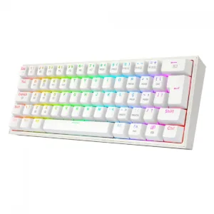 Teclado Mecânico Gamer Redragon Fizz Pro RGB Branco Switch Brown ABNT2 60% K616-RGB-W (PT-BROWN)