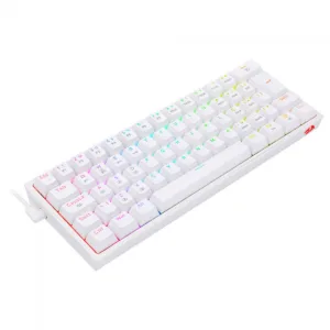 Teclado Mecânico Gamer Redragon Fizz Pro RGB Branco Switch Brown ABNT2 60% K616-RGB-W (PT-BROWN)