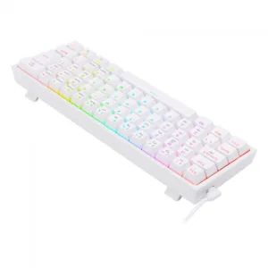 Teclado Mecânico Gamer Redragon Fizz Pro RGB Branco Switch Brown ABNT2 60% K616-RGB-W (PT-BROWN)