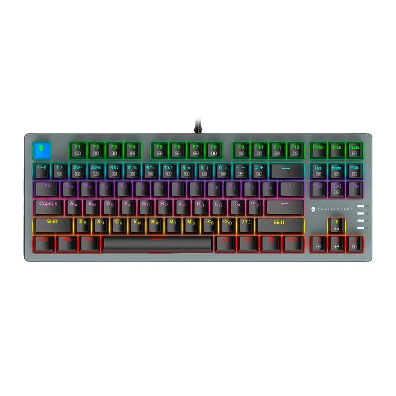 Teclado Thunderobot Mecânico Gamer K87 RGB Switch Vermelho USB Preto JT00FQ000