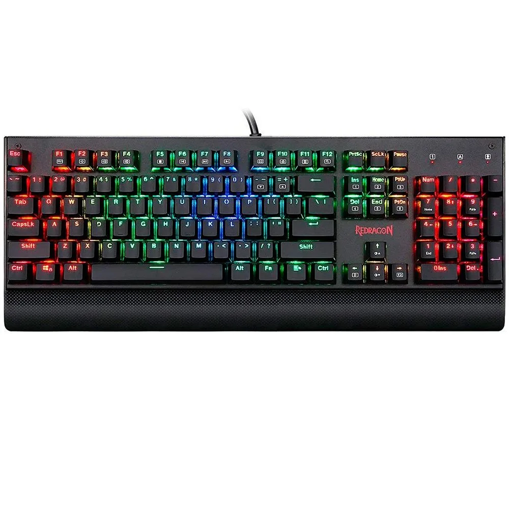 Teclado Mecânico Gamer Redragon Kala RGB Switch Outemu Blue ABNT2 K557RGB (PT-BLUE)