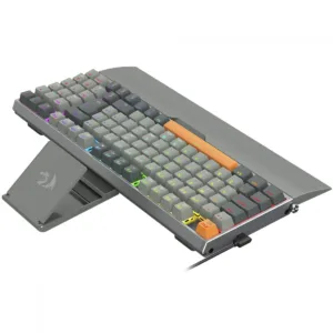 Teclado Redragon Mecânico Gamer Olaf RGB, Switch Dust-Proof Brown ABNT2 Black/Gray K648GG-RGB (PT-BROWN)