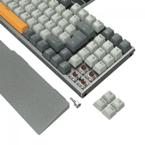 Teclado Redragon Mecânico Gamer Olaf RGB, Switch Dust-Proof Brown ABNT2 Black/Gray K648GG-RGB (PT-BROWN)