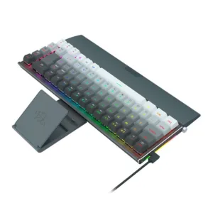 Teclado Mecânico Gamer Redragon Shaco RGB Cinza Switch Brown ABNT2 K641G-GW-RGB-PT-BROWN