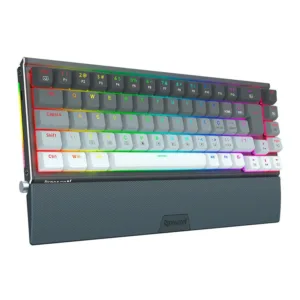 Teclado Mecânico Gamer Redragon Shaco RGB Cinza Switch Brown ABNT2 K641G-GW-RGB-PT-BROWN