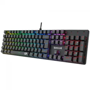 Teclado Mecânico Gamer Redragon Sindri Rainbow Switch Brown Full Size ABNT2 USB Preto K671 (PT-BROWN)