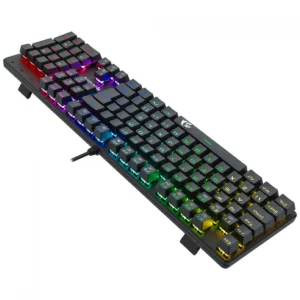 Teclado Mecânico Gamer Redragon Sindri Rainbow Switch Brown Full Size ABNT2 USB Preto K671 (PT-BROWN)