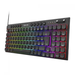 Teclado Mecânico Gamer Redragon Sion RGB Low Profile Switch Brown ABNT2 USB Preto K653-RGB (PT-BROWN)