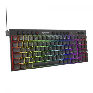 Teclado Mecânico Gamer Redragon Sion RGB Low Profile Switch Brown ABNT2 USB Preto K653-RGB (PT-BROWN)