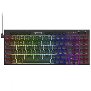 Teclado Mecânico Gamer Redragon Sion RGB Low Profile Switch Brown ABNT2 USB Preto K653-RGB (PT-BROWN)