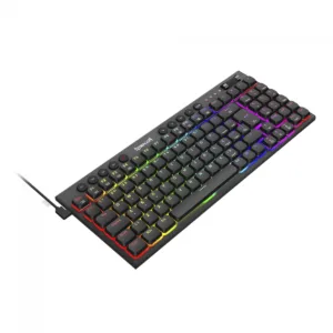 Teclado Mecânico Gamer Redragon Sion RGB Low Profile Switch Brown ABNT2 USB Preto K653-RGB (PT-BROWN)