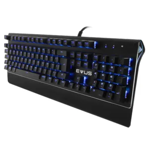 Teclado Mecânico Gamer Evus TC-08B Blackout ABNT2 com Iluminação RGB
