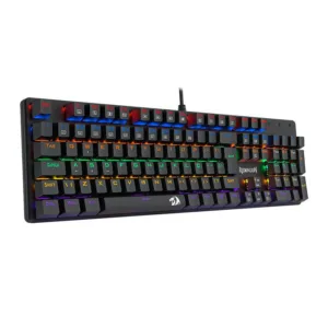 Teclado Mecânico Gamer Redragon Valheim Rainbow Switch Blue ABNT2 USB Preto K608-R-PT-BLUE