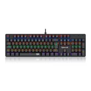 Teclado Mecânico Gamer Redragon Valheim Rainbow Switch Marrom K608-R-PT-BROWN