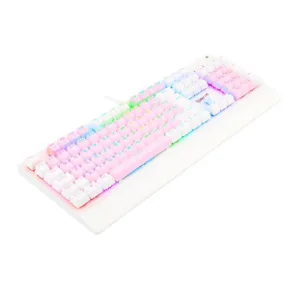 Teclado Mecânico Gamer Redragon Kala RGB Rosa e Branco Switch Brown ABNT2 K557PW-RGB-PT-BROWN