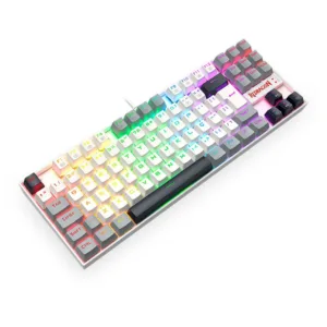 Teclado Redragon Mecânico Kumara RGB, ABNT2 Switch Marrom Branco/Preto/Cinza K552WGL-RGB-PT-BROWN