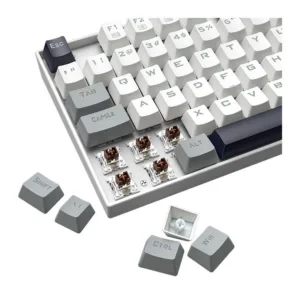 Teclado Redragon Mecânico Kumara RGB, ABNT2 Switch Marrom Branco/Preto/Cinza K552WGL-RGB-PT-BROWN