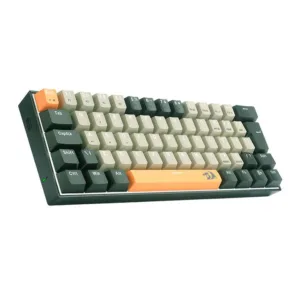Teclado Mecânico Gamer Redragon Lakshmi Sunrise LED Branco Switch Brown ABNT2 60% K606-OG-GY-BK