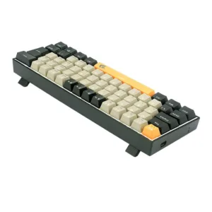 Teclado Mecânico Gamer Redragon Lakshmi Sunrise LED Branco Switch Brown ABNT2 60% K606-OG-GY-BK