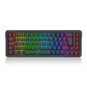 Teclado Mecânico Gamer Redragon Nova RGB Full Size ABNT2 USB Preto K709-RGB